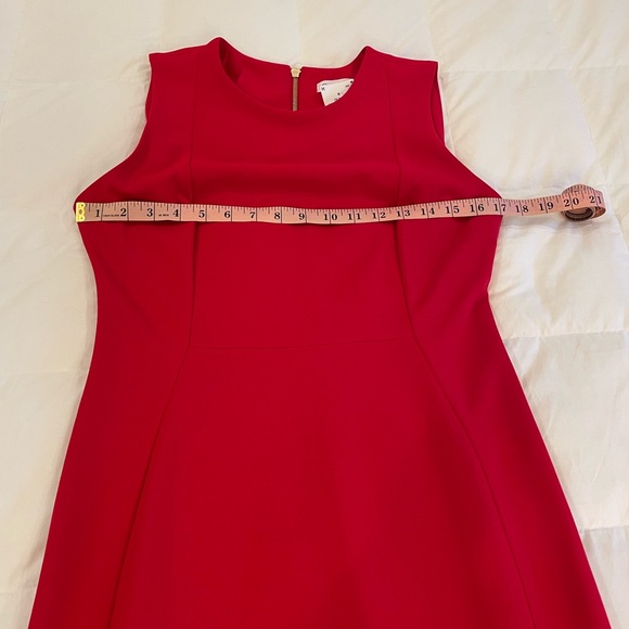 Calvin Klein Red Sheath Dress Size 10 - Picture 7 of 15